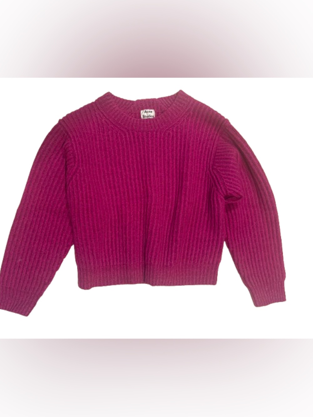 • Acne Studios wool rib knit sweater